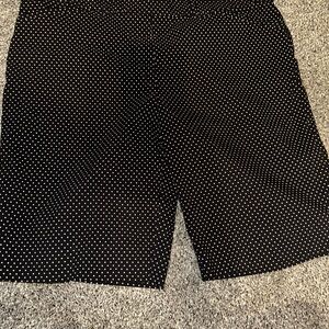 Hilary Radley Black and White Polka Dot Women's Shorts